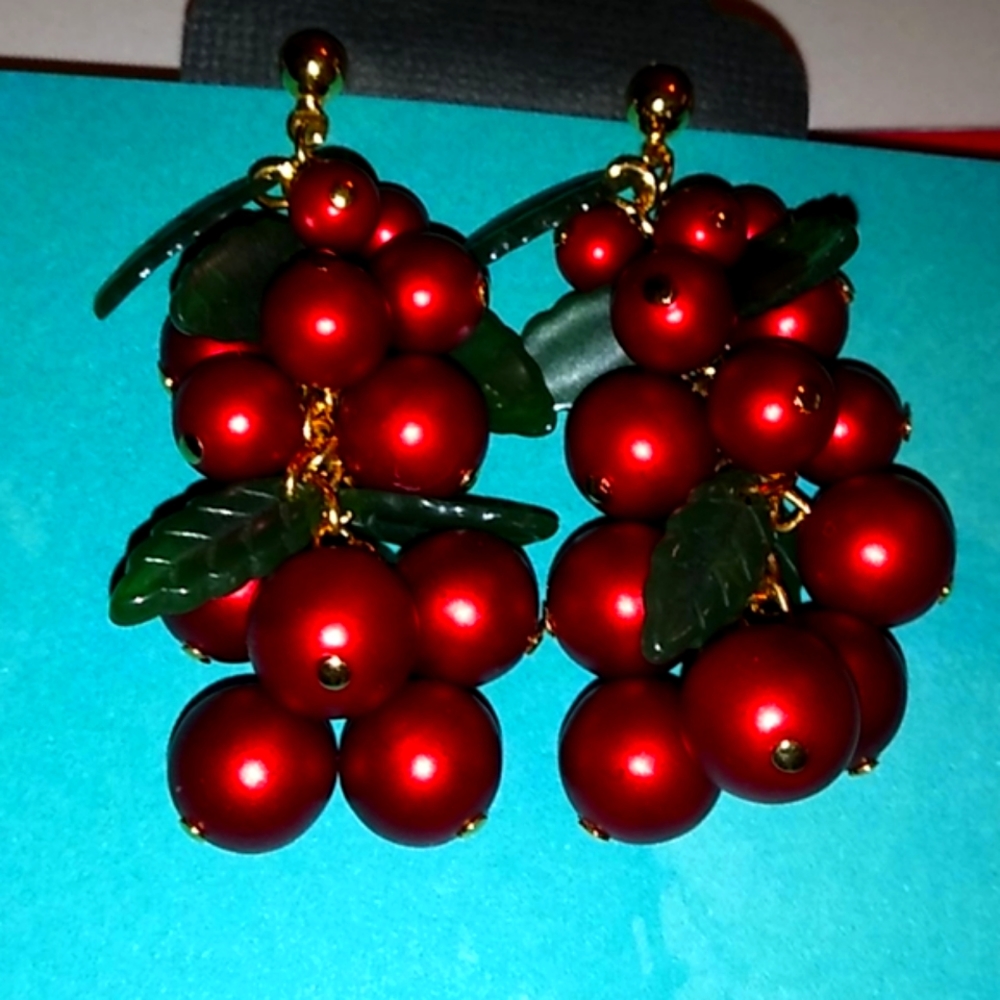 Super cute Cherry Drop  Earrings